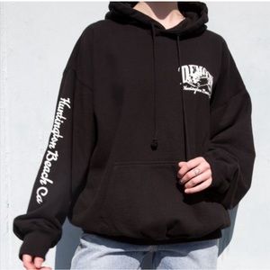 Brandy Melville-John Galt Archer Demon 91 Huntington Beach Hoodie NWOT